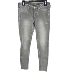 ♥️American Eagle Outfitters Women's Light Gray Skinny jeggings Jeans